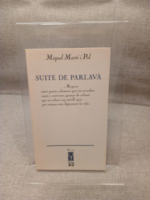 Portada de Suite de parlavà ; seguit de Algú que espera