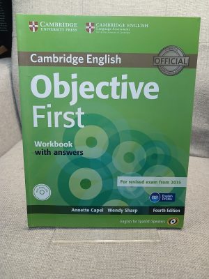 Portada de Objective First (4th Ed.) Workbook with Answers with Audio CD (FCE 2015)