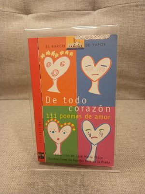 Portada de De todo corazón 111 poemas de amor