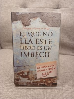 Portada de El que no lea este libro es un imbécil